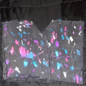 Custom Denim Splattered Paint Set